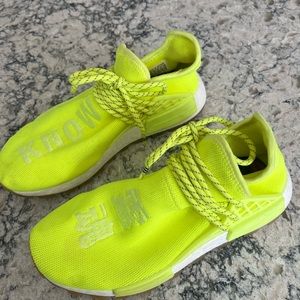 Adidas human race neon yellow